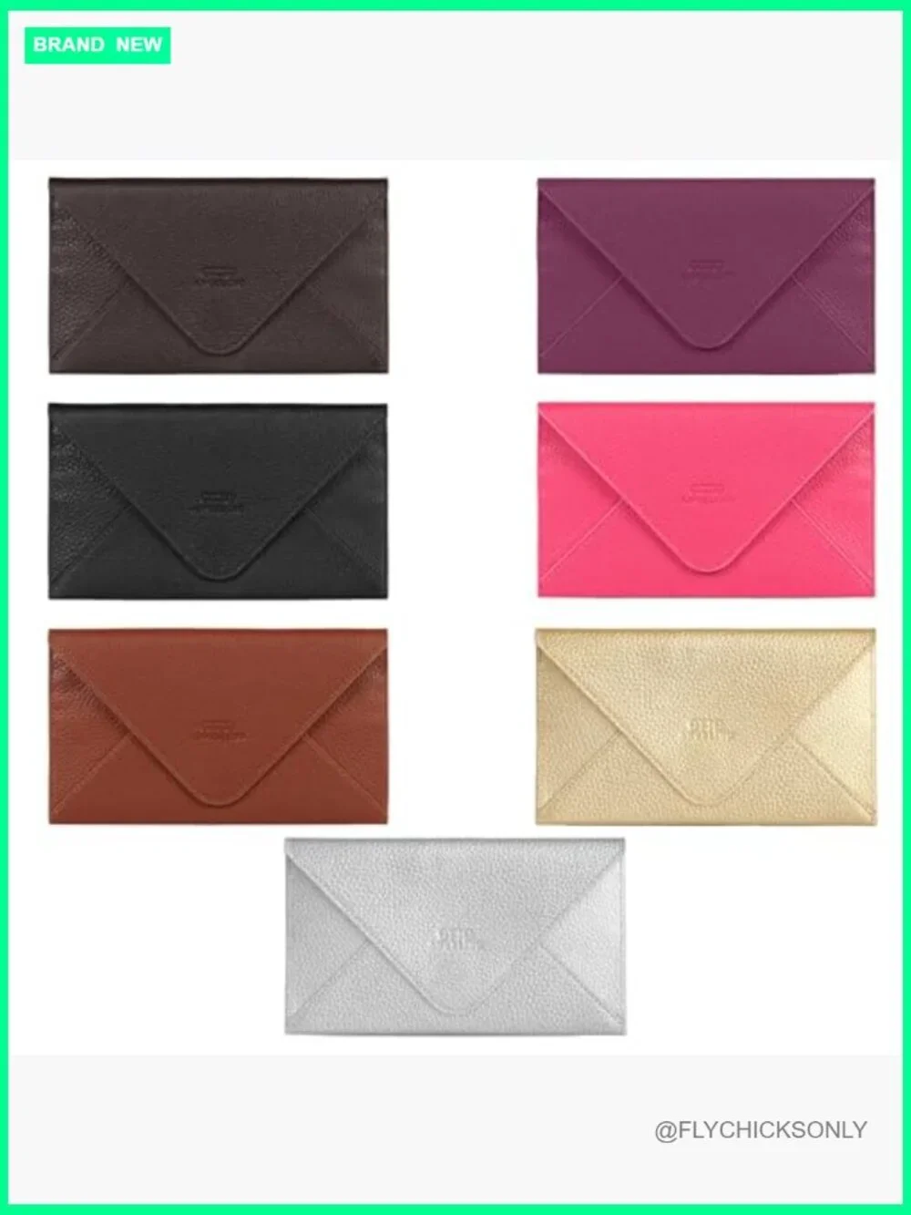Genuine Leather Slim Wallet Clutch with RFID Blocking - Multiple Slots